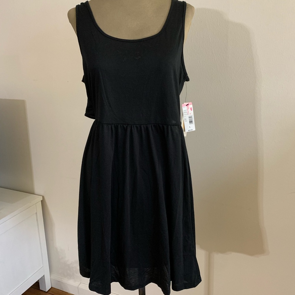 NWT Sleeveless Black Dress W/ Cut Outs